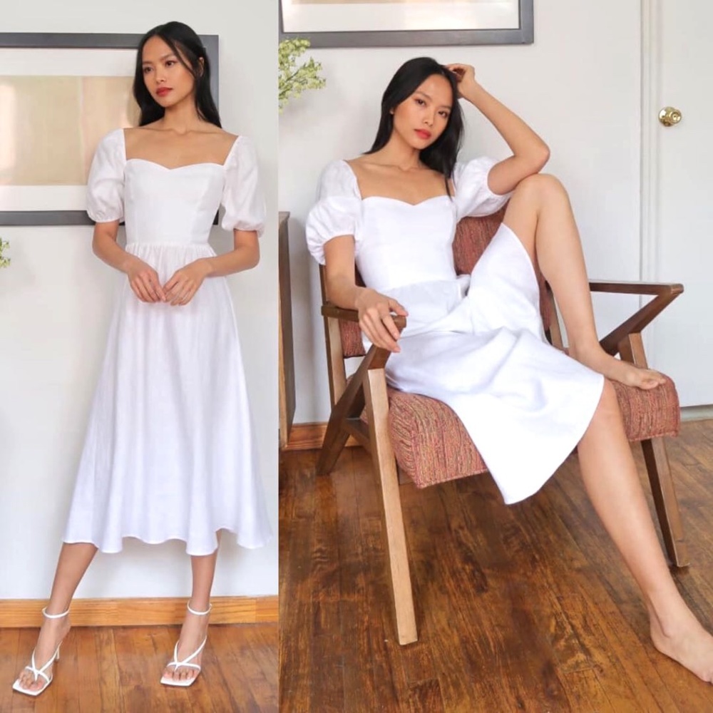 NWOT❤️Reformation Rhode Dress - White